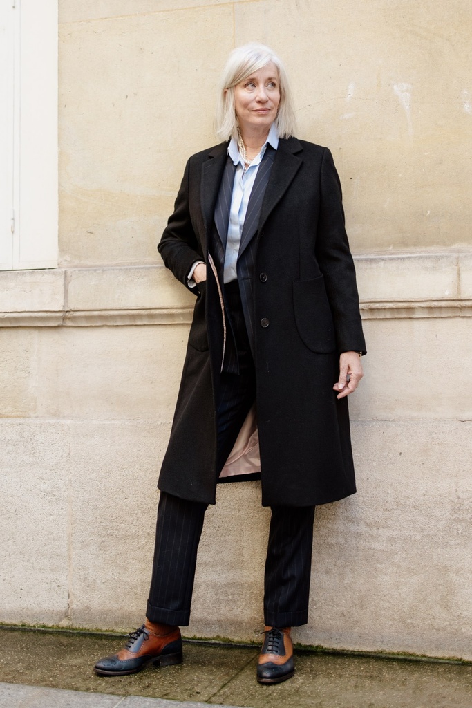 Manteau noir — femme
