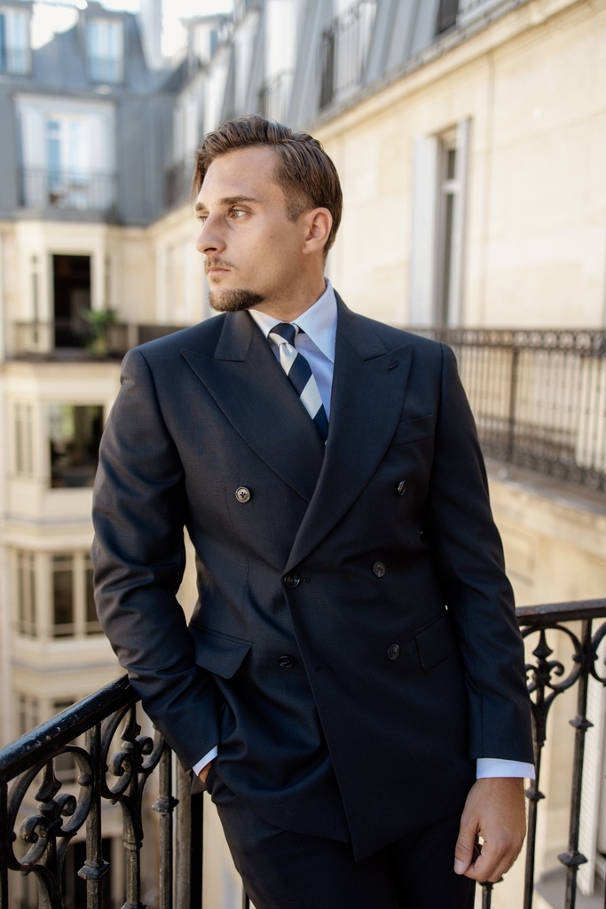 Glencheck bleu — homme — 1