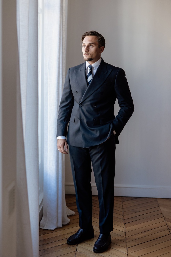 Glencheck bleu — homme — 2
