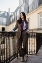 Prince-de-Galles brun beige — femme — 1
