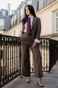 Prince-de-Galles brun beige — femme — 2