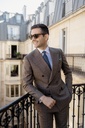 Prince-de-Galles brun beige — homme — 1