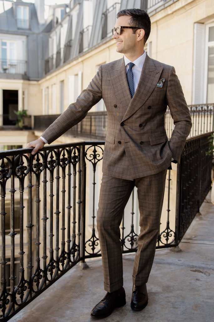 Prince-de-Galles brun beige