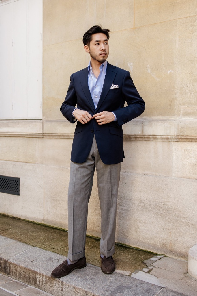 Dépareillé gris et bleu — homme — 2