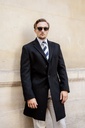 Manteau noir — homme — 1