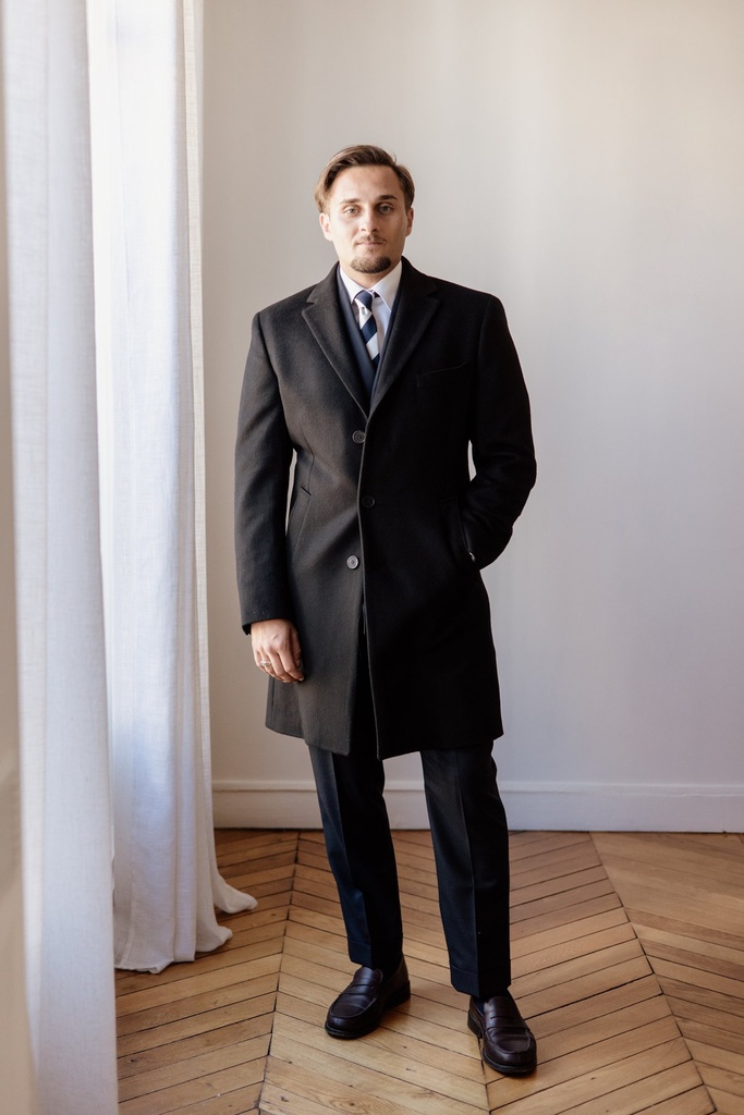 Manteau noir — homme — 2