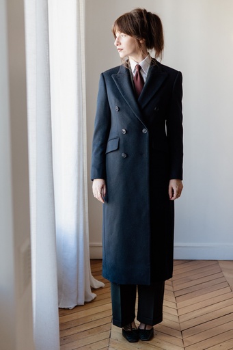 Manteau croisé femme sur mesure HJ26